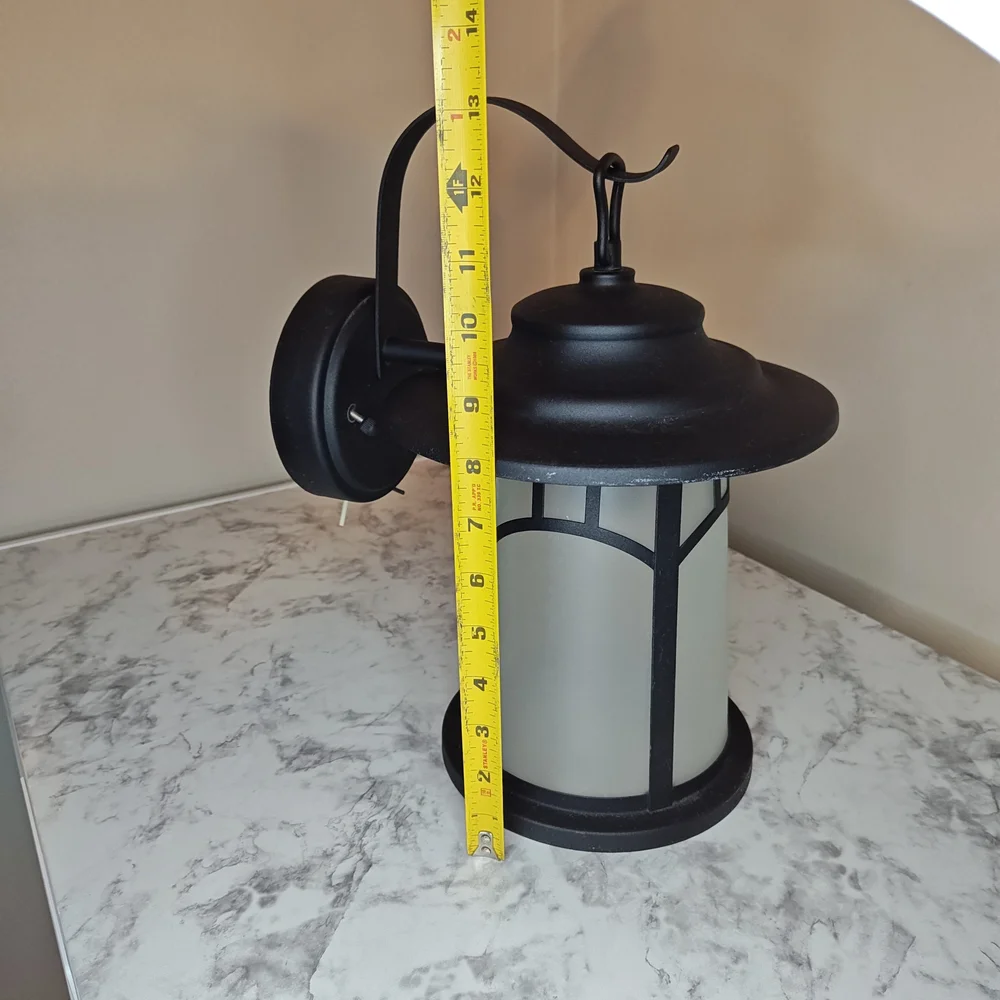 Outdoor Wall Lantern Elegant Black